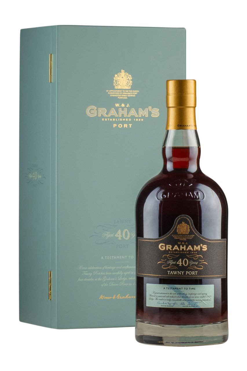 Портвейн Graham's Tawny Port 40 y.o. солодке червоне 20% 0.75 л wood box